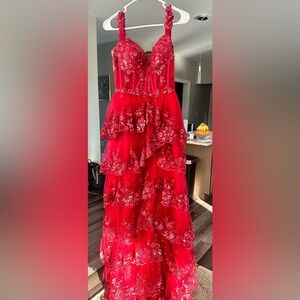 Prom Dress with a Slit